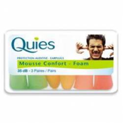 QUIES TAPONES OIDOS GOMA 6 UNIDADES