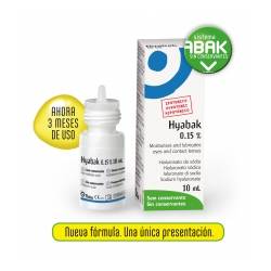 Hyabak 0.15% solucion hidratante lentes de contacto 10 ml