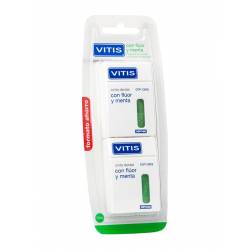 VITIS SEDA DENTAL CON FLUOR Y MENTA  50 M 2 U