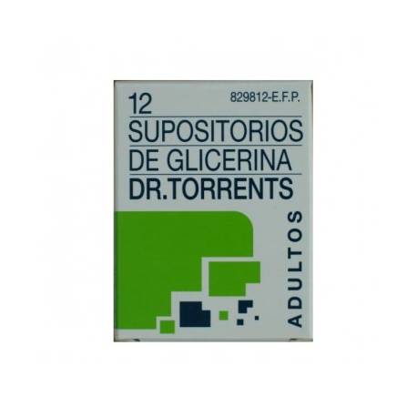 SUPOSITORIOS GLICERINA DR TORRENTS ADULTOS 3.27 G 12 SUPOSITORIOS