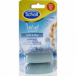 DR SCHOLL VELVET SMOOTH LIMA PIES WET & DRY CABEZALES GIRATORIOS