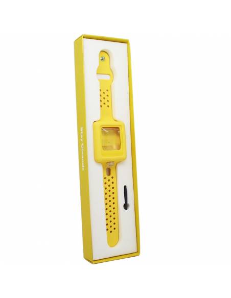 PULSERA HIGIENIZANTE RELLENABLE AMARILLA