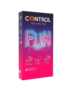 CONTROL FUN PRESERVATIVOS MIX 6 UNIDADES