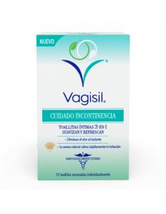 VAGISIL CUIDADO INCONTINENCIA TOALLITAS INTIMAS 2 EN 1...