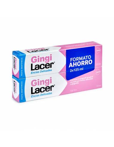 GINGILACER PASTA DENTIFRICA ENCIAS DELICADAS 125 + 125 ML