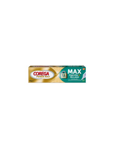 COREGA MAX FIJACION + SELLADO 40 G SABOR MENTA