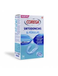 COREGA ORTODONCIAS Y FERULAS  36 TABLETAS LIMPIADORAS