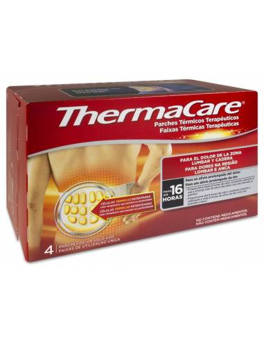 THERMACARE 4 PARCHES TERMICO ZONA LUMBAR CADERA