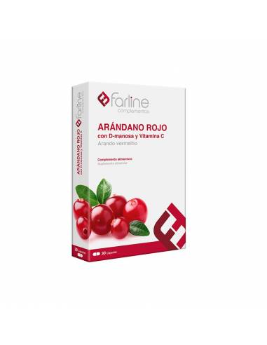 FARLINE ARANDANO ROJO + VIT C + D-MANOSA  30 CAPSULAS