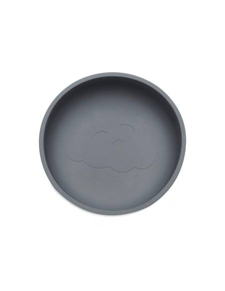 BEABA BOL DE SILICONA CON VENTOSA GRIS