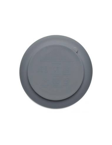 BEABA BOL DE SILICONA CON VENTOSA GRIS