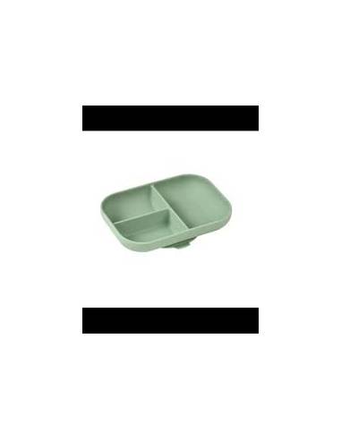 BEABA PLATO DIVIDIDO SILICONA VERDE SALVIA