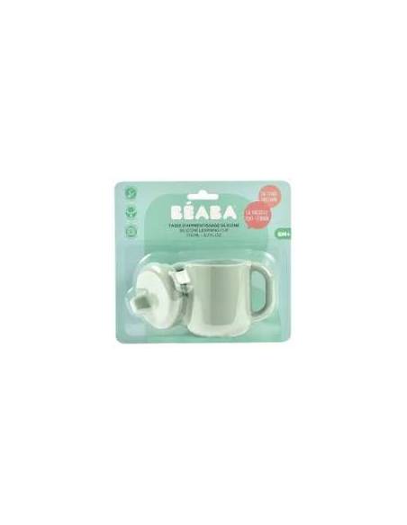 BEABA TAZA DE APRENDIZAJE SILICONA VERDE SALVIA